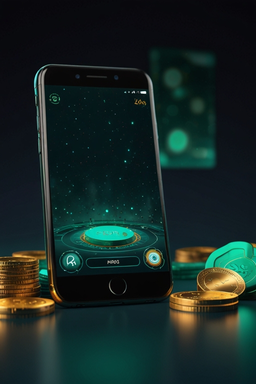 Smartphone met Riverspin casino-app